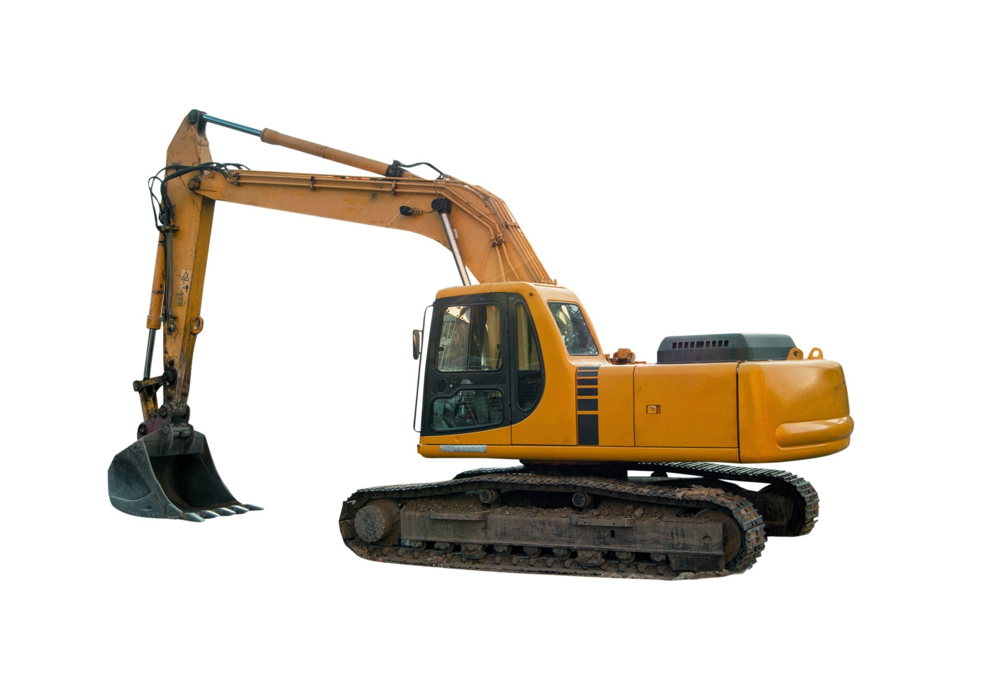 Industrial machinery isolated on white